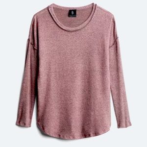 Bobeau- Bartie Hacci Ribbed Sleeve Knit Tunic, size xl